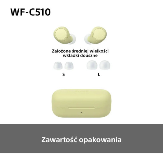 Бездротові навушники Sony WF-C510 In-Ear Bluetooth 5.3 Yellow