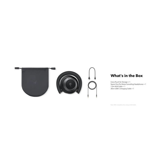 Бездротові навушники Soundcore Space One Pro On-Ear Bluetooth 5.3 Black