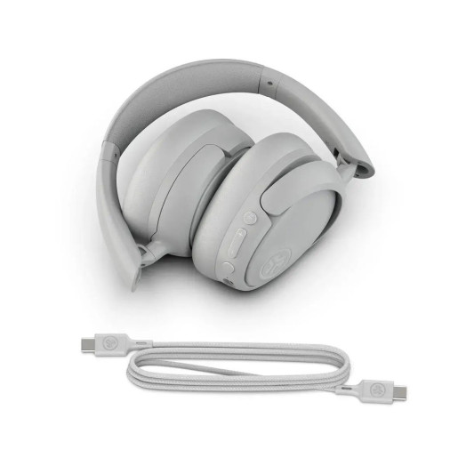 JLab Jbuds Lux ANC Wireless Headphones On-Ear Bluetooth 5.3 Grey