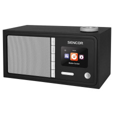 Радіоприймач Sencor SIR 5000WDB FM-радіо DAB+ Інтернет Bluetooth Чорно-сріблястий