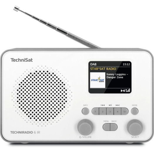 TechniSat TechniRadio 6 ІЧ-радіоприймач FM DAB+ Інтернет Bluetooth Біло-сірий