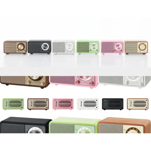 Радіоприймач Sangean GENUINE MINI WR-7 FM радіо Bluetooth Walnut
