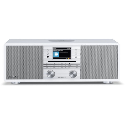 TechniSat DigitRadio 650 Радіоприймач FM DAB+ Інтернет Bluetooth Біло-сріблястий