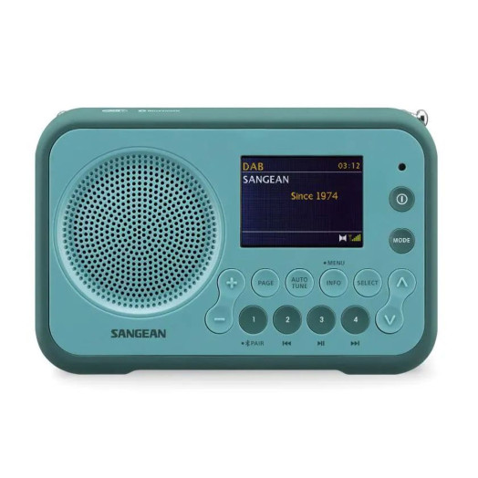 Радіоприймач Sangean DPR-76BT FM-радіо DAB+ Bluetooth Light Blue
