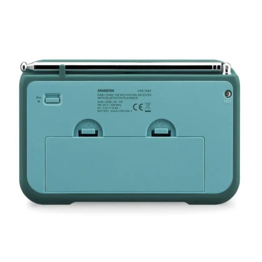 Радіоприймач Sangean DPR-76BT FM-радіо DAB+ Bluetooth Light Blue