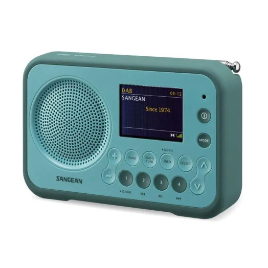 Радіоприймач Sangean DPR-76BT FM-радіо DAB+ Bluetooth Light Blue