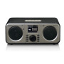 Радіоприймач Lenco DIR-141BK FM-радіо DAB+ Інтернет Bluetooth Чорно-сріблястий