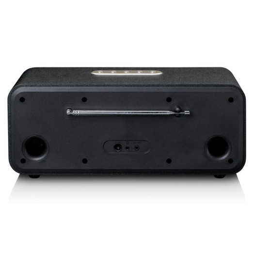 Радіоприймач Lenco DIR-141BK FM-радіо DAB+ Інтернет Bluetooth Чорно-сріблястий