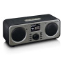 Радіоприймач Lenco DIR-141BK FM-радіо DAB+ Інтернет Bluetooth Чорно-сріблястий