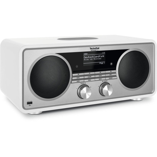 TechniSat DigitRadio 602 Радіоприймач FM DAB+ Інтернет Bluetooth Біло-сріблястий