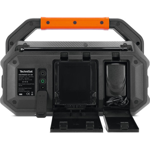 Радіоприймач TechniSat DigitRadio 231 OD FM DAB+ Bluetooth чорний