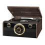 Victrola VTA-240-MA Turntable Semi-Automatic Belt Drive Preamplifier Bluetooth Brown Brown