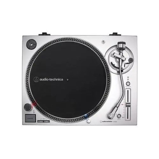 Audio-Technica AT-LP120X програвач, ручний передпідсилювач із прямим приводом, сріблястий