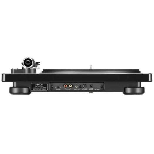 Попередній підсилювач Denon DP-400 Turntable з ручним ремінним приводом, чорний