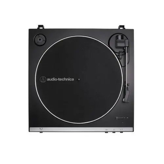 Audio-Technica AT-LP60XUSB Автоматичний попередній підсилювач з ремінним приводом програвача, чорний/сріблястий