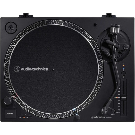 Audio-Technica AT-LP120XBT-USB програвач з ручним підсилювачем Bluetooth із прямим приводом, чорний