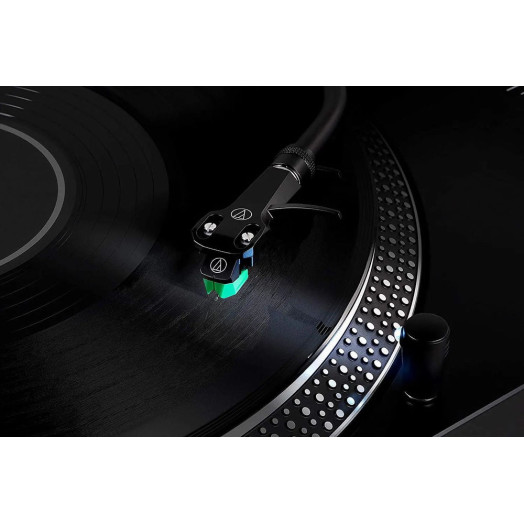 Audio-Technica AT-LP120XBT-USB програвач з ручним підсилювачем Bluetooth із прямим приводом, чорний