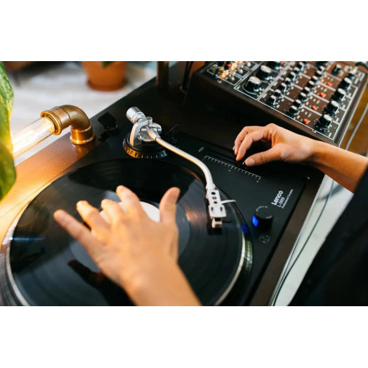 Lenco L-3809BK Turntable ручний прямий попередній підсилювач чорний