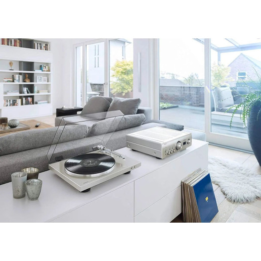 Автоматичний попередній підсилювач з ремінним приводом Denon DP-300F Turntable Silver
