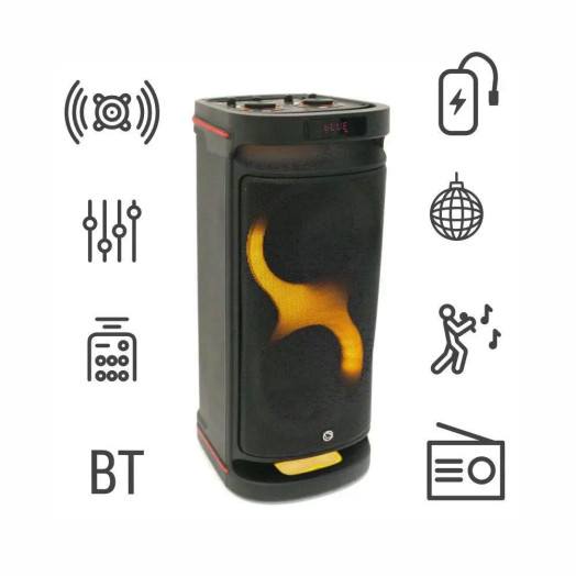 Power Audio Manta SPK5230 80W Bluetooth FM-радіо караоке мікрофон чорний