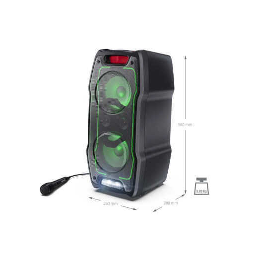Караоке-мікрофон Bluetooth Power Audio Sharp XParty Sing PS-932 55 Вт, чорний
