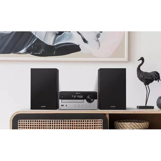 Philips TAM4205/12 60 Вт Bluetooth FM-радіо Чорно-сріблястий