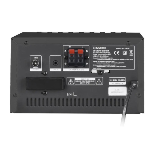 Kenwood M-7000S-B 60W Wi-Fi Bluetooth FM-радіо, DAB+, Інтернет Чорний