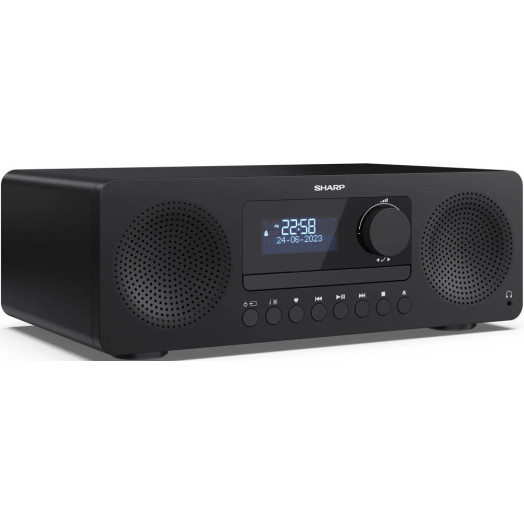 Sharp XL-B720D 30W Bluetooth Радіо FM, DAB+ Чорний