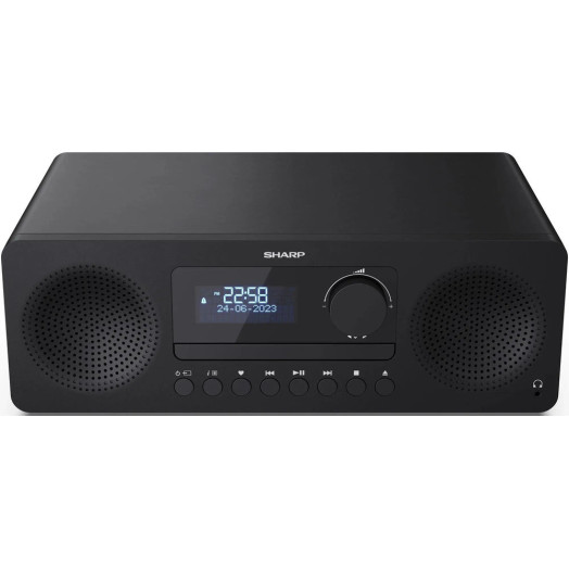 Sharp XL-B720D 30W Bluetooth Радіо FM, DAB+ Чорний