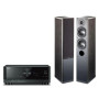 Yamaha MusicCast RX-V6A Black Stereo, Indiana Line Note 550 X Black Oak