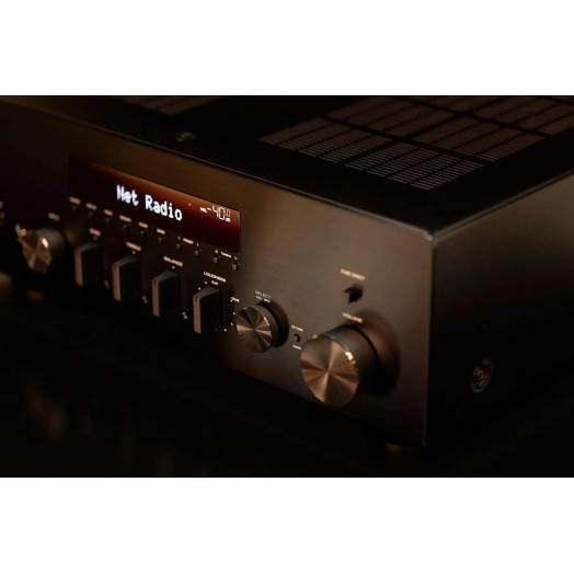Yamaha R-N600A Black Stereo, Indiana Line Note 260 X Walnut