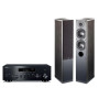 Yamaha R-N600A Black Stereo, Indiana Line Note 550 X Black Oak