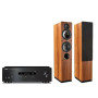Yamaha R-S202D Black Stereo, Indiana Line Nota Tesi 561 Горіх