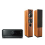 Стереосистема Yamaha MusicCast RX-V4A Black, Indiana Line Tesi 561 Walnut