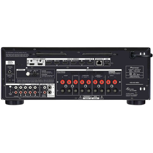 Pioneer VSX-935 7.2-канальний Dolby Atmos DTS X Wi-Fi Bluetooth AirPlay Чорний