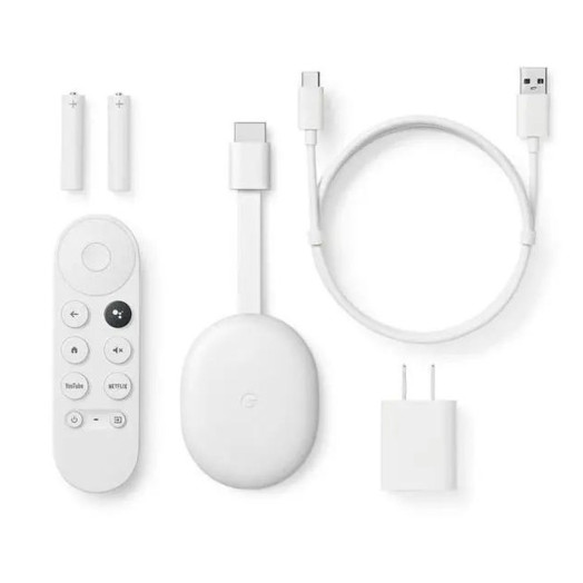 Медіаплеєр Google Chromecast 4.0 із Google TV Snow