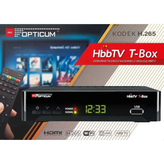 Декодер Opticum HBTTV T-BOX DVB-T2 H.265 HEVC