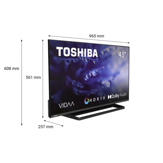 Toshiba 43LV3E63DG 43" LED Full HD Smart TV DVB-T2